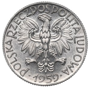 Polská lidová republika, 5 zlotých, 1959, Rybář