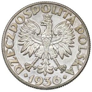 II RP, 5 złotych 1936 Żaglowiec