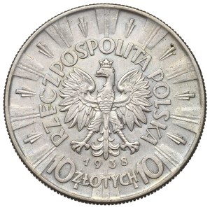 Seconda Repubblica Polacca, 10 zloty 1938 Piłsudski