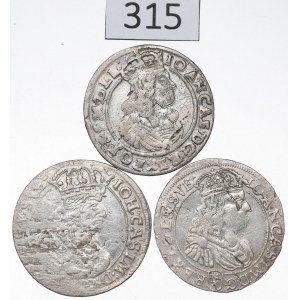 John II Casimir, Set of Sixpence, 1661–67