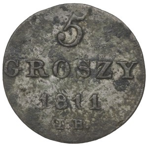 Księstwo Warszawskie, 5 groszy 1811 I.B.