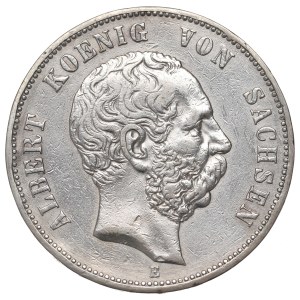 Allemagne, Saxe, 5 marks, 1901