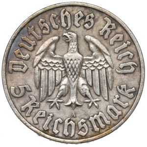 Deutschland, Weimarer Republik, 5 Mark 1933 A, Berlin – 450. Geburtstag von Martin Luther