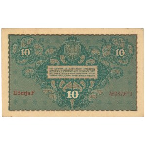II RP, 10 marek polskich 1919 II Serja F