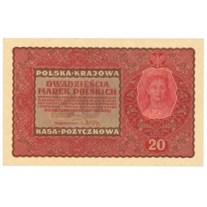 Second Polish Republic, 20 Polish marks 1919 II Serja DY