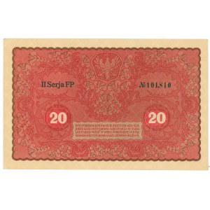 Second Polish Republic, 20 Polish marks 1919 II Serja DY