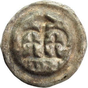 Leszek the White (1202-27), bracteate, Kraków, BRACHA - RARE