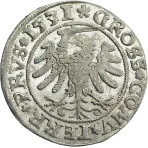Sigismondo I il Vecchio, Groschen per le terre prussiane, 1531, Toruń