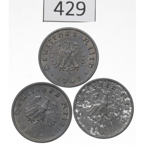 Germany, Lot of 10 Pfennig 1947-48