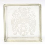 Poland, glass box with the Nałęcz coat of arms, 19th century