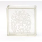 Poland, glass box with the Nałęcz coat of arms, 19th century