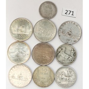 Bulgaria and Italy, Silver Issue lot