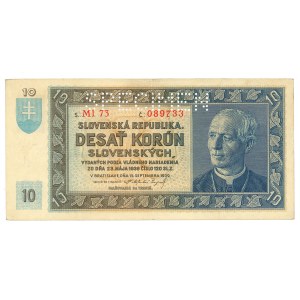 Slovakia, 10 crowns 1939 - specimen