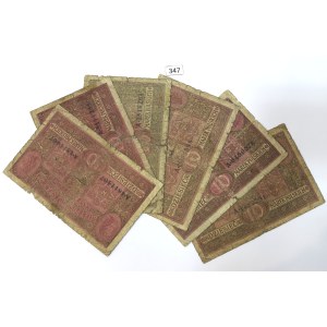 10 mkp 1916 General - 6 pcs.