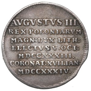 Augusto III di Sassonia, Gettone dell'incoronazione del 1734