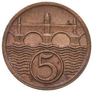 Czechoslovakia, 5 Heller 1937