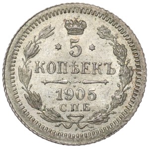 Russia, Nicholas II, 5 kopecks 1905