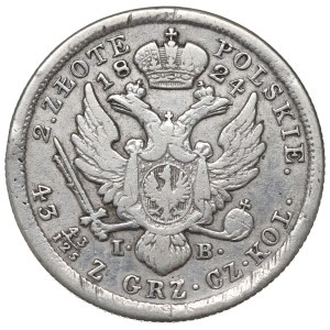 Poland under Russia, Alexander I, 2 zloty 1824