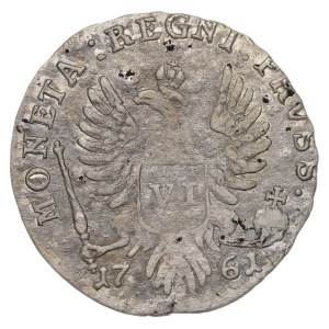 Prussia under Russia, Elisabeth, 6 groschen 1761, Konigsberg