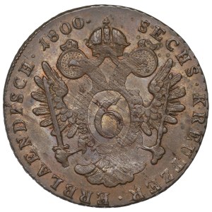 Austria, Franciszek II, 6 krajcarów 1800 F