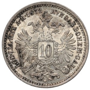 Austria, Franz Joseph, 10 kreuzer 1872