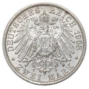 Germany, Sachsen-Weimar-Eisenach, 2 mark 1908 Jena Universitet