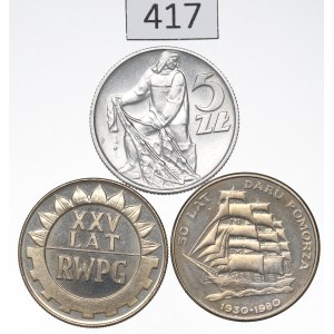 PRL, Zestaw 5-20 złotych 1960-80