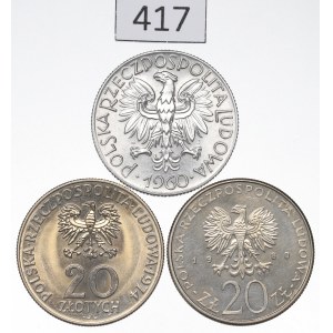 PRL, Zestaw 5-20 złotych 1960-80