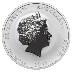 Australia, 1 dollar, 2018 Year of the Dog – 1 ounce of silver
