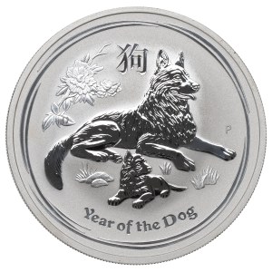 Australia, 1 dollar, 2018 Year of the Dog – 1 ounce of silver