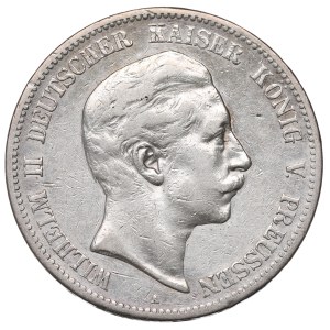 Allemagne, Prusse, 5 marks, 1900