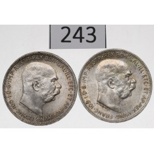 Austria, Lot of 1 crown 1913-16