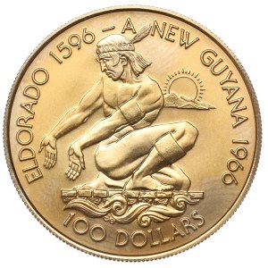 Guyana, 100 dollars 1976 - Eldorado