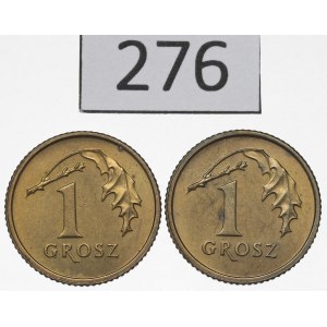 Třetí polská republika, sada 1 grosz z roku 2007 – svazky mincí