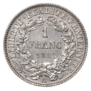 France, 1 franc, 1888
