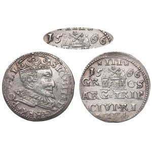 Sigismund III, 3 groschen 1596, Riga -