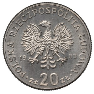 People's Republic of Poland, 20 zlotych, 1983, Nowotko