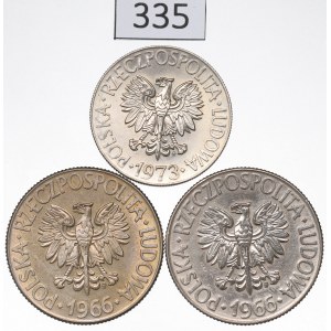 PRL, Zestaw 10 złotych 1966-73 Kościuszko