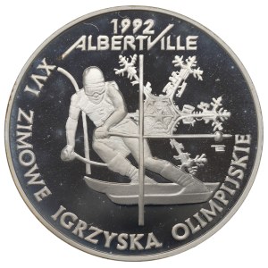 Third Republic of Poland, 200,000 zlotys, 1991 Albertville Winter Olympics