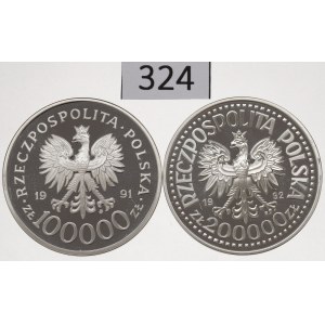 Third Republic of Poland, Set of 100,000–200,000 zlotys, 1991–92