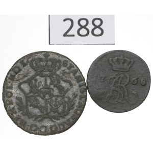 Poniatowski, a set of half-grosz coins and an interesting counterfeit from the half-złotek era