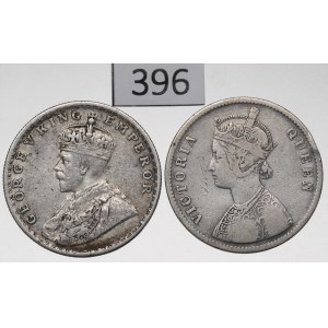 British India, lot of 1 Rupee 1862-1919
