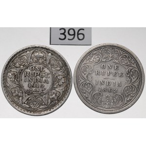 British India, lot of 1 Rupee 1862-1919