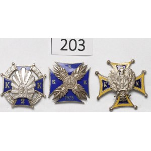 Set of miniature Cadet Corps badges