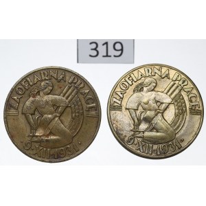 Second Polish Republic, Set of For Dedicated Service Badges, 1931