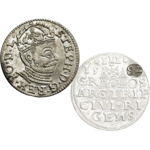 Stefan Batory, Trojak 1582, Riga - BEAUTIFUL