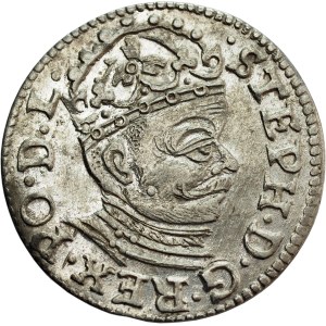 Stefan Batory, Trojak 1582, Riga - BEAUTIFUL