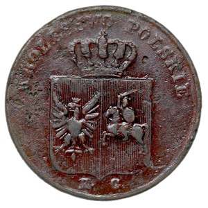 Powstanie Listopadowe, 3 grosze 1831 - łapy orła proste