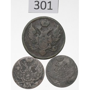 Królestwo Polskie, Mikołaj I, Zestaw 3-10 groszy 1831-40