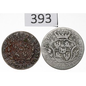 Poniatowski, Grosz and Half-Złotek Set, 1767–92